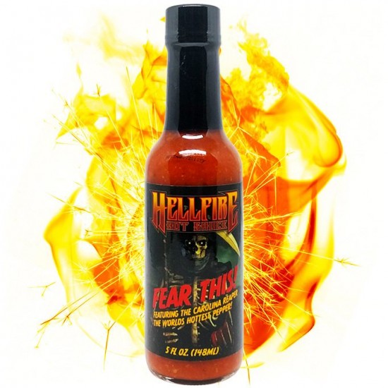 Hellfire Fear this Carolina Reaper Καυτερή Σάλτσα 148ml