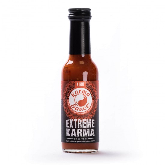 Extreme Karma (Hot Ones) - Υπερκαυτερή Σάλτσα με καυτερές πιπεριές Jolokia και Scorpion - 148ml