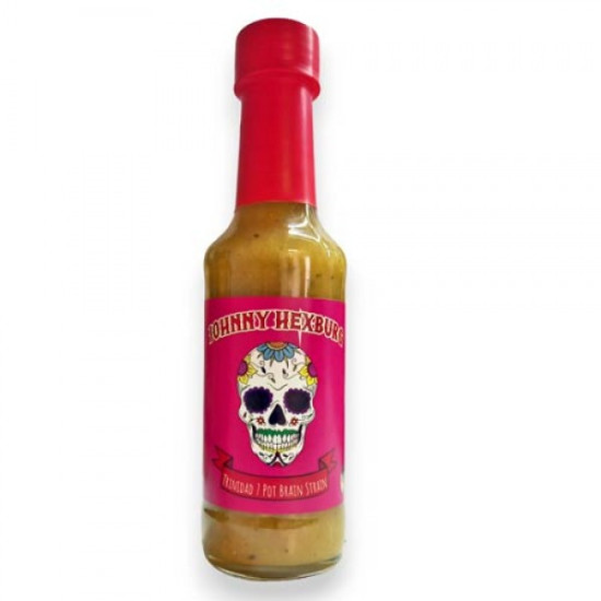 Johnny Hexburg Trinidad 7 Pot Brain Strain Hot Sauce - 125ml Johnny Hexburg Trinidad 7 Pot Brain Strain Hot Sauce - 125ml