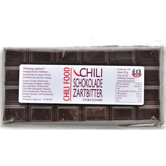 Σοκολάτα Καυτερή "Dark Chili Chocolate extra hot"  - 90 γρ