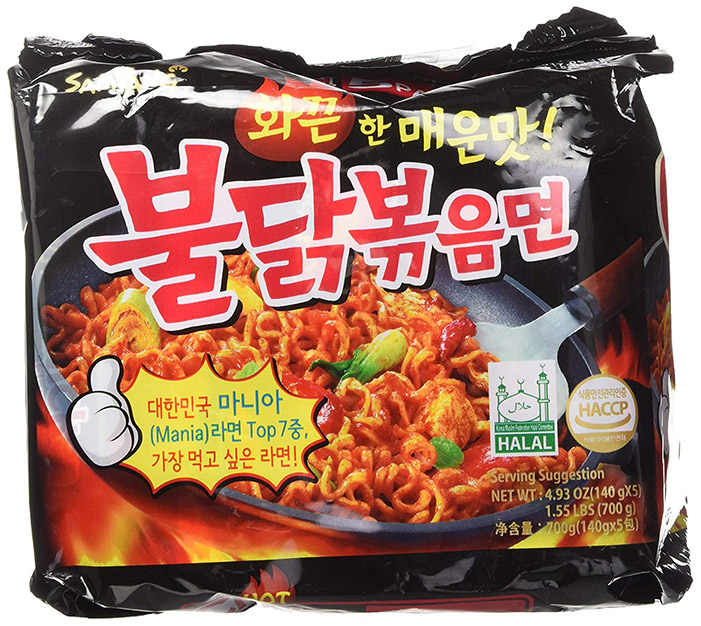 Samyang Υπερ- Καυτερά Noodles με Γεύση Κοτόπουλο! 140γρ.