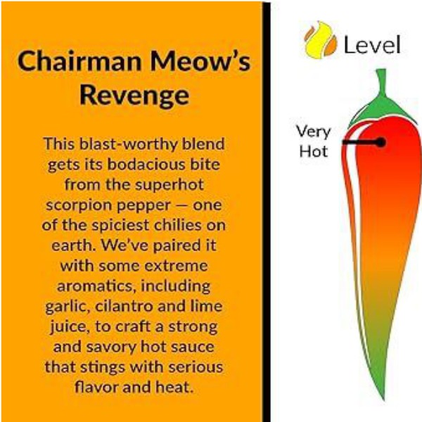 Fat Cat Meow’s Hot Sauce - 148 ml - Image 2