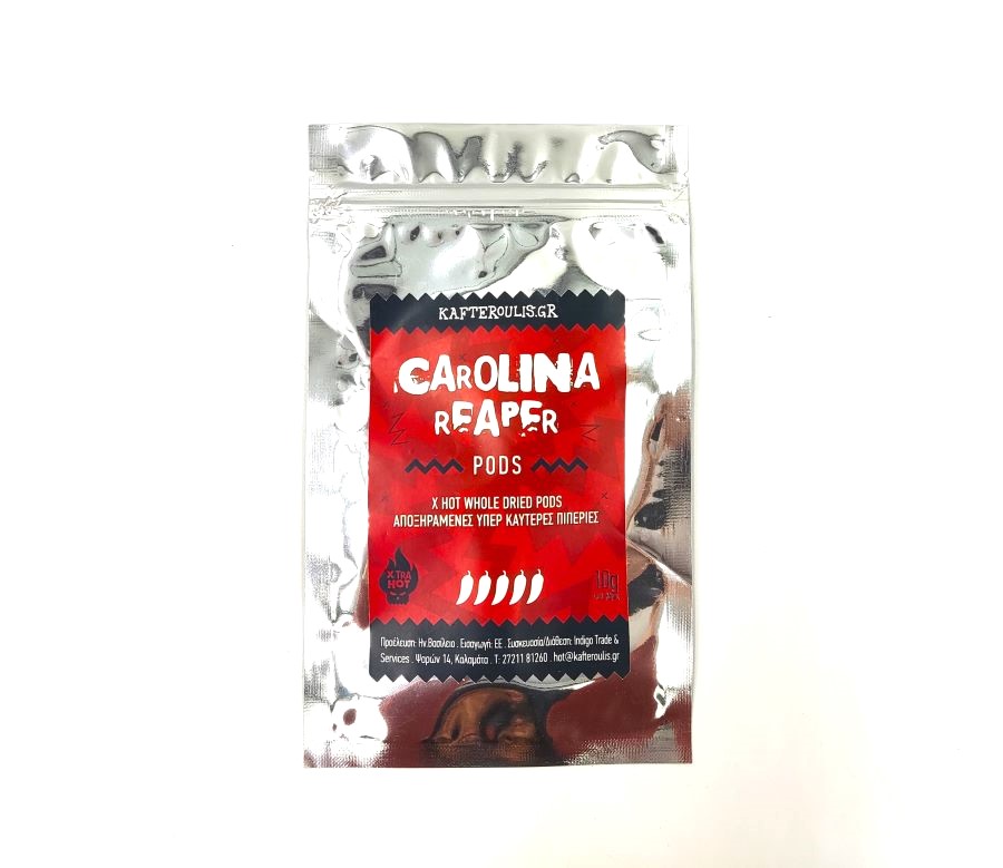 Καρολίνα Ρίπερ (Carolina Reaper) Αποξηραμένες Καυτερές Πιπεριές 10γρ.