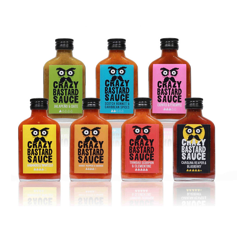 crazy bastard καυτερές σάλτσες Hotsauces