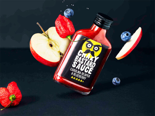 Crazy Bastard Sauce με Καρολίνα Ρίπερ και Blueberries 100ml! - Image 3