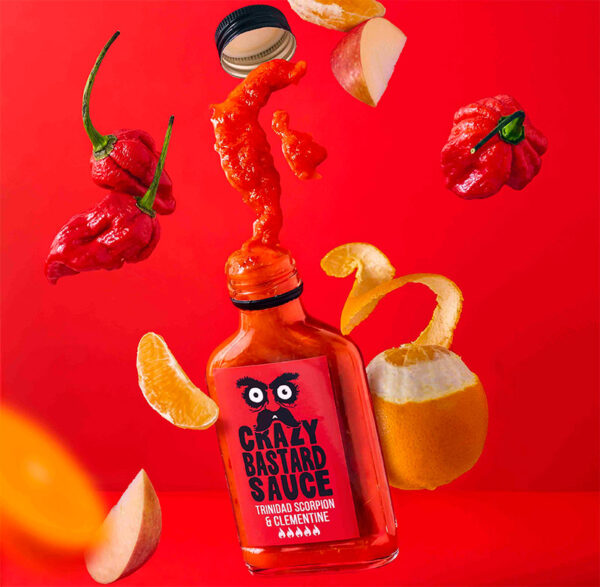 Crazy Bastard Sauce με Trinidad Scorpion και Κλημεντίνη! 100ml - Image 2