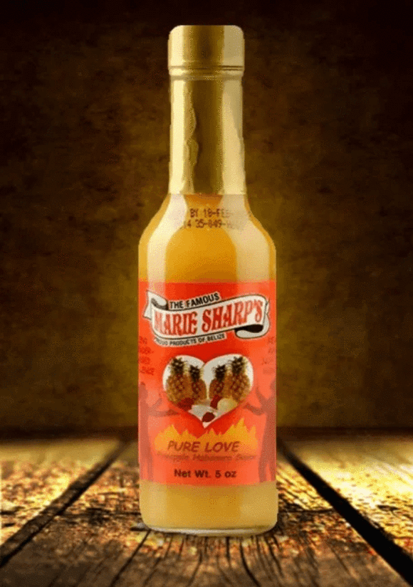 Καυτερή Σάλτσα Marie Sharp's Pure Love Pineapple Habanero 148ml - Image 2