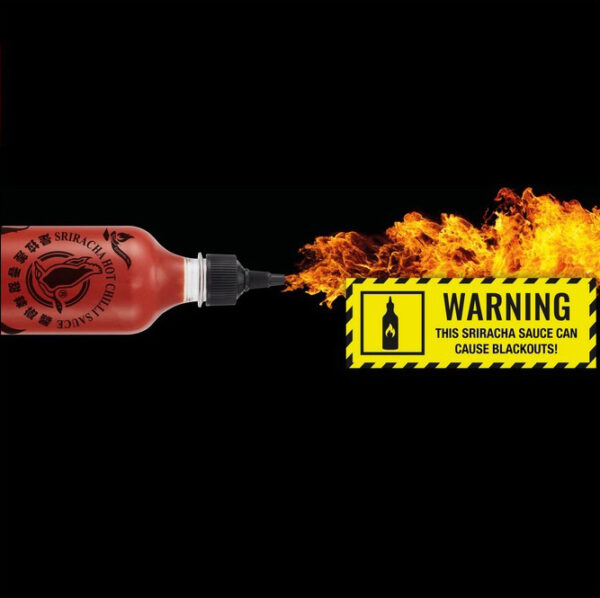 Sriracha Σάλτσα Υπερκαυτερή BLACKOUT! 455ml - Image 2