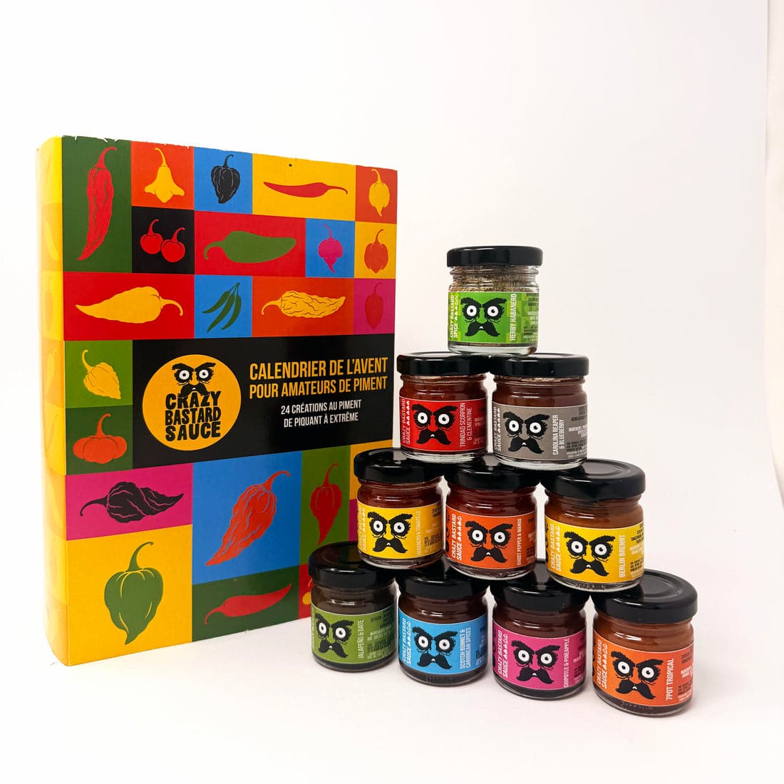 Ποικιλία προϊόντων Crazy Bastard από το Chili Lover’s Advent Calendar