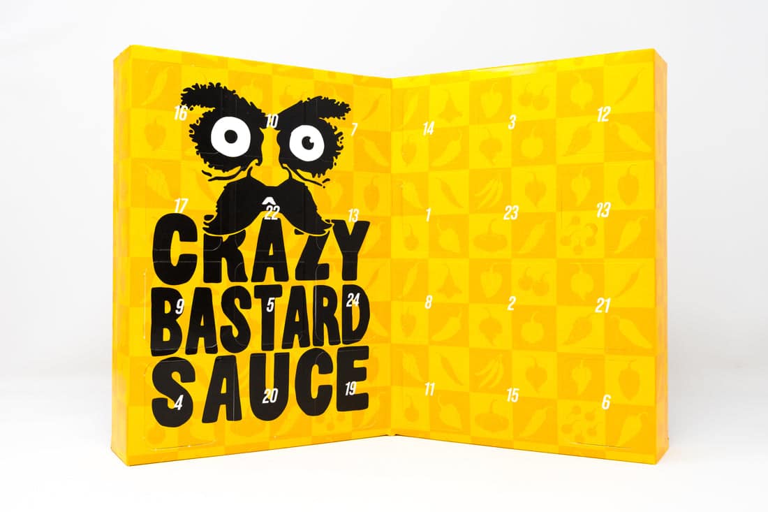 Crazy Bastard Chili Lover’s Advent Calendar ανοιχτό με τις καυτερές εκπλήξεις