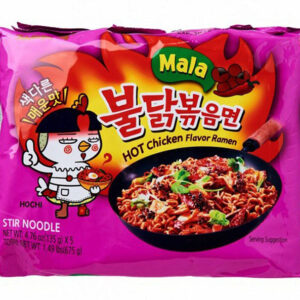 Spicy Noodles 4 x Καυτερά Noodles Mala by Samyang 135γρ.